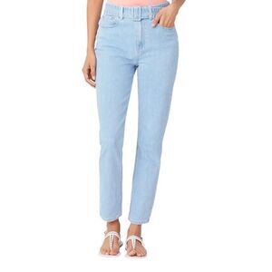 Paige Carrot Leg High Rise Paperbag Waist Jean in Cheyne Size 27